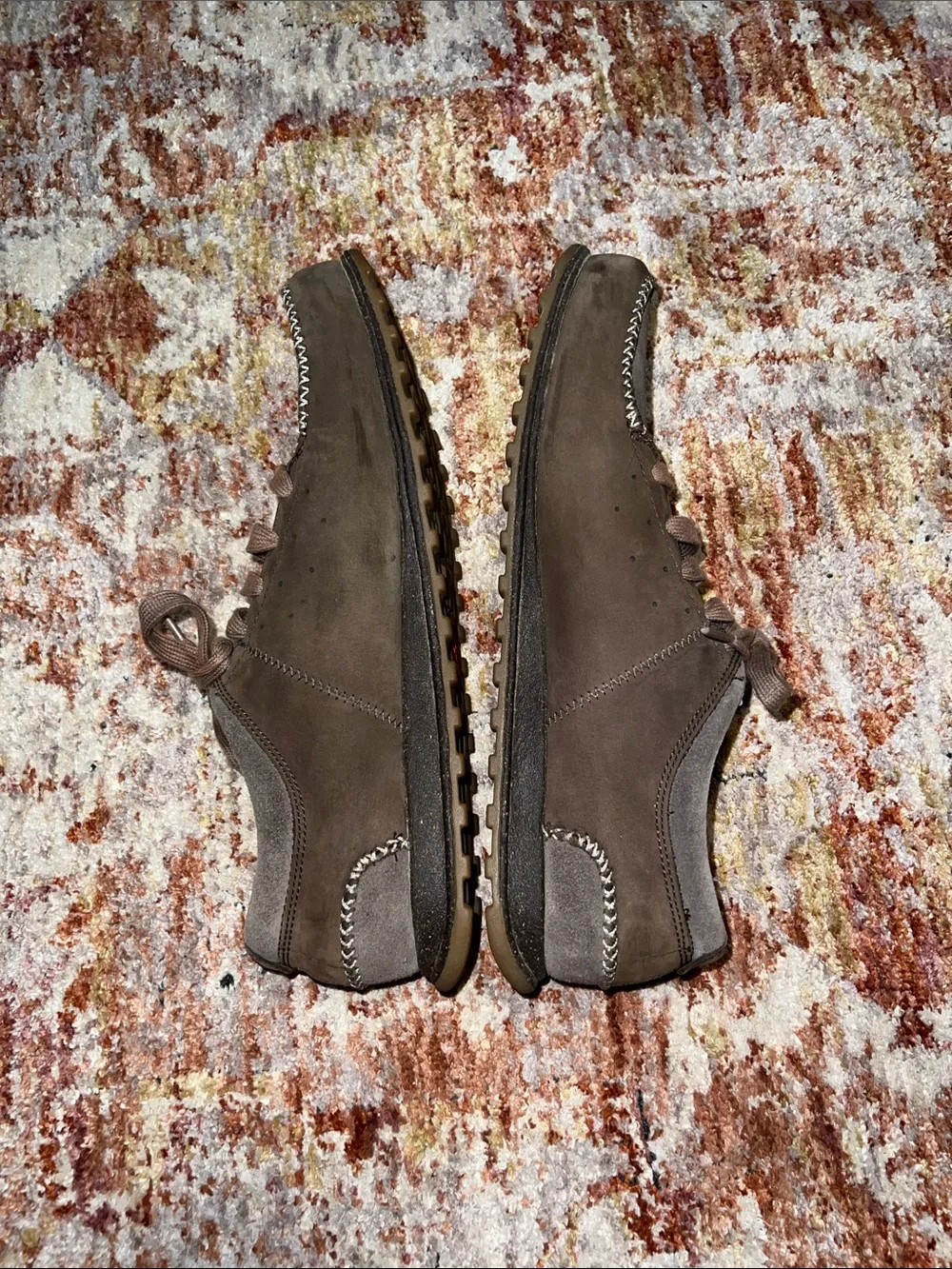 The North Face Men's Brown Suede Lace-Up Moccasin Sneakers Hayden Shoes